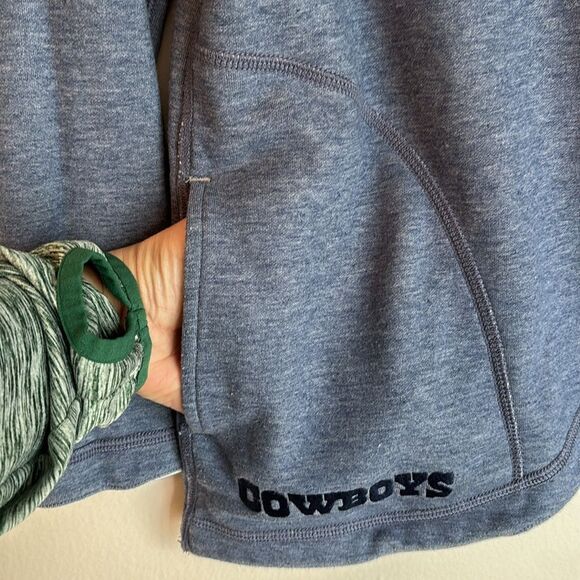 Tommy Bahama Women NFL Dallas Cowboys Reversible Onside Flip 1/2-Zip Jacket EUC - Picture 4 of 12